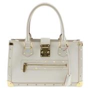 Pre-owned Leather handbags Louis Vuitton Vintage , Beige , Dames