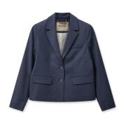 Klassieke Navy Blazer met Klepzakken MOS Mosh , Blue , Dames