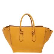 Pre-owned Leather totes Celine Vintage , Yellow , Dames