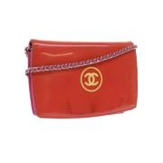 Pre-owned Leather chanel-bags Chanel Vintage , Orange , Dames