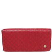 Pre-owned Leather wallets Gucci Vintage , Red , Dames