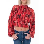 Kersenprint Blouse Guess , Multicolor , Dames