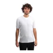 Witte Chenille Geribbelde Shirt Kangra , White , Heren