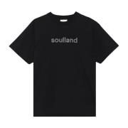 Rhinestone T-shirt Soulland , Black , Unisex