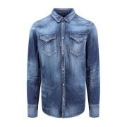 Denim Shirts Dsquared2 , Blue , Heren