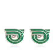 Oorbellen met logo Salvatore Ferragamo , Green , Dames