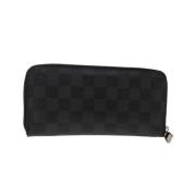 Pre-owned Canvas wallets Louis Vuitton Vintage , Black , Dames