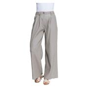 Straight Trousers Zhrill , Gray , Dames