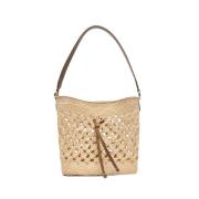 Natuurlijke Straw Clutch Tas THEMOIRè , Beige , Dames