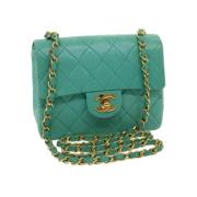 Pre-owned Canvas chanel-bags Chanel Vintage , Blue , Dames