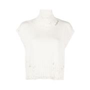 Comfortabele Turtleneck Sweater Marni , White , Dames