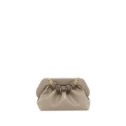 Licht Taupe Vegan Clutch Tas THEMOIRè , Beige , Dames