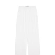 Katoenen Wijde Pijp Broek Róhe , White , Heren