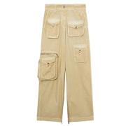 Cargo Pants in Warm Sand Halfboy , Beige , Dames