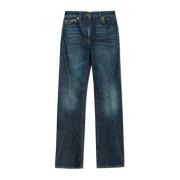 Jeans met logo Salvatore Ferragamo , Blue , Dames