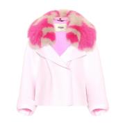 Roze Cashmere Cape Jas Fendi , Multicolor , Dames