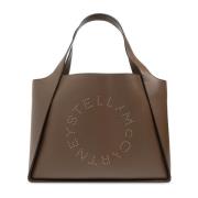 'Logo Tote' Shopper Tas Stella McCartney , Brown , Dames