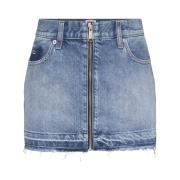 Denim Mini Rok Tommy Hilfiger , Blue , Dames