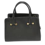 Pre-owned Leather totes Salvatore Ferragamo Pre-owned , Black , Dames