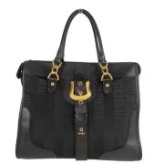 Pre-owned Leather shoulder-bags Fendi Vintage , Black , Dames