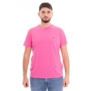 Pima Katoenen T-shirt Lacoste , Pink , Heren