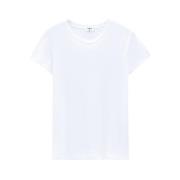 Wit Katoenen T-shirt Filippa K , White , Dames