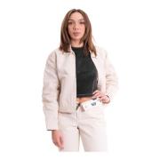 Korte Eisenhower Jas Vrouwen Dickies , White , Dames