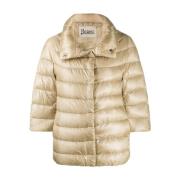 Down Coats Herno , Beige , Dames