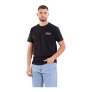 Casual Logo T-Shirt Emporio Armani EA7 , Black , Heren