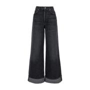 Grijze Denim Jeans voor Dames Agolde , Gray , Dames