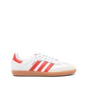 Witte Sneakers met 3-Stripes Logo Adidas , White , Heren