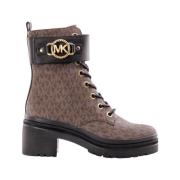 Bruine Lug Bootie met Distinctive Monogram Michael Kors , Brown , Dame...