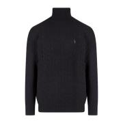 Zwarte Coltrui Gebreide Kleding Aw23 Ralph Lauren , Black , Heren