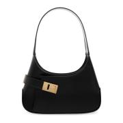 Leren schoudertas Salvatore Ferragamo , Black , Dames