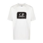 Logo T-Shirt 103 C.p. Company , White , Heren