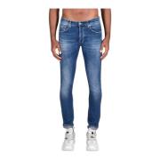 Klassieke Denim Jeans Dondup , Blue , Heren