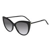 Black Gold/Grey Shaded Sunglasses Saint Laurent , Black , Dames