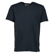Klassieke Ronde Hals Katoenen T-shirt Orlebar Brown , Blue , Heren