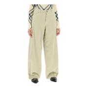 Loszittende Drill Broek Haikure , Green , Dames