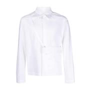 Lange Mouw Shirt 100 MM6 Maison Margiela , White , Heren