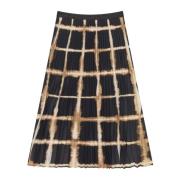 Elegante Geplooide Rok Charming 2-Black Munthe , Multicolor , Dames