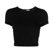 Zwart T-shirt Casual Stijl Rotate Birger Christensen , Black , Dames