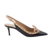 Rockstud Enkelband Pumps Valentino Garavani , Black , Dames