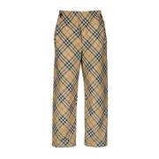 Geruite Wijde Broek Burberry , Multicolor , Heren