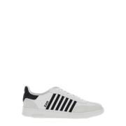 Witte Sneakers Vitello+Crosta Bianco+Nero Dsquared2 , Multicolor , Her...