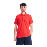 Strandkleding Polo Shirt Giorgio Armani , Red , Heren