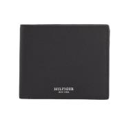 Saffiano Creditcard & Munt Portemonnee Tommy Hilfiger , Black , Heren