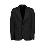 Klassieke Viscose Blazer voor Mannen Dolce & Gabbana , Black , Heren