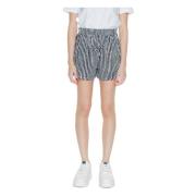 Life Vis Aop Shorts Collectie Lente/Zomer Only , Black , Dames