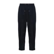 Cropped Trousers Herno , Black , Dames